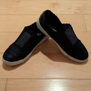 Cole Haan Grand OS Women's Black Suede Sparkle Slip-On Sneakers, Size 6 🖤